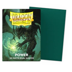 Dragon Shield - POWER Green - Dual Matte Sleeves (100ct)